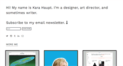 Desktop Screenshot of karahaupt.com